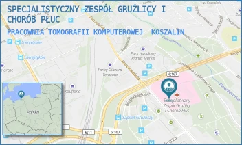 PRACOWNIA TOMOGRAFII KOMPUTEROWEJ - SPECJALISTYCZNY ZESPÓŁ GRUŹLICY I CHORÓB PŁUC - NIEPODLEGŁOŚCI 44/48, KOSZALIN