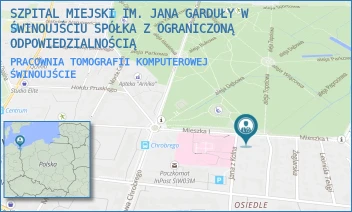 PRACOWNIA TOMOGRAFII KOMPUTEROWEJ - SZPITAL MIEJSKI IM. JANA GARDUŁY W ŚWINOUJŚCIU SPÓŁKA Z OGRANICZONĄ ODPOWIEDZIALNOŚCIĄ - MIESZKA I 7, ŚWINOUJŚCIE