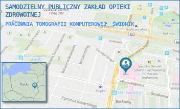 PRACOWNIA TOMOGRAFII KOMPUTEROWEJ - SAMODZIELNY PUBLICZNY ZAKŁAD OPIEKI ZDROWOTNEJ - ALEJA LOTNIKÓW POLSKICH 18,  ŚWIDNIK