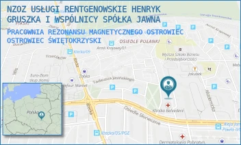 PRACOWNIA REZONANSU MAGNETYCZNEGO OSTROWIEC - NZOZ USŁUGI RENTGENOWSKIE HENRYK GRUSZKA I WSPÓLNICY SPÓŁKA JAWNA - ALEJA JANA PAWŁA II 33, OSTROWIEC ŚWIĘTOKRZYSKI